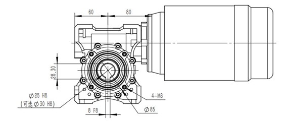 耐高低溫蝸輪蝸桿減速機