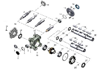 艾思捷技術帶您一圖了解蝸輪蝸桿減速機的結構分解